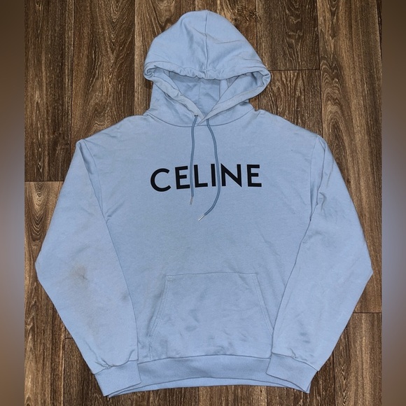 Celine Logo Print Hoodie